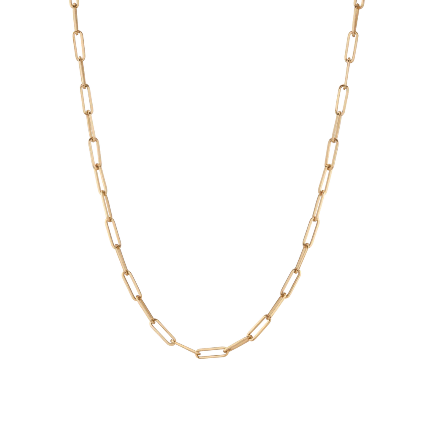 dainty paper clip chain