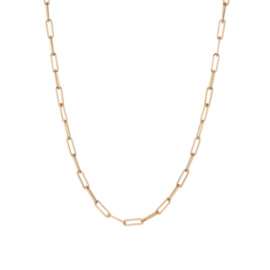 dainty paper clip chain