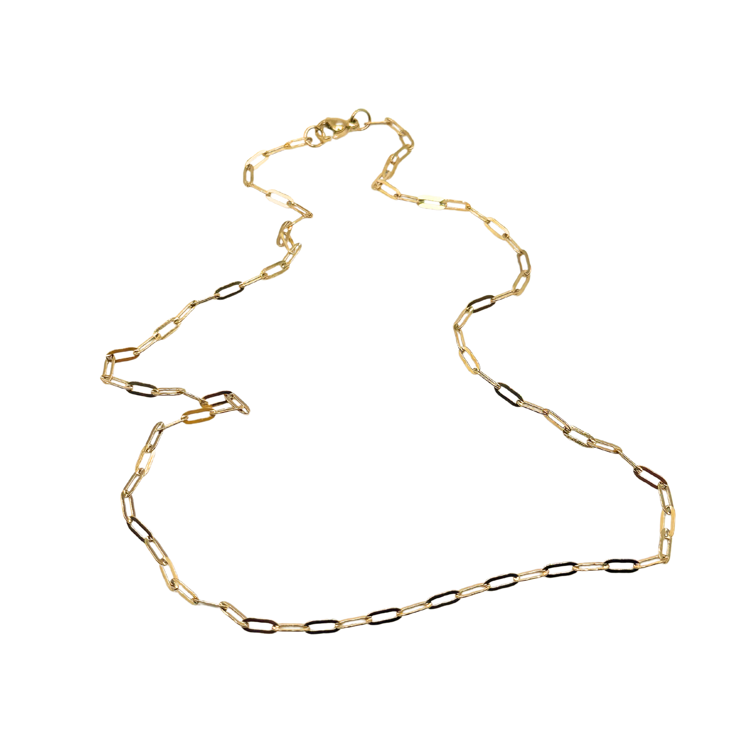 dainty paper clip chain